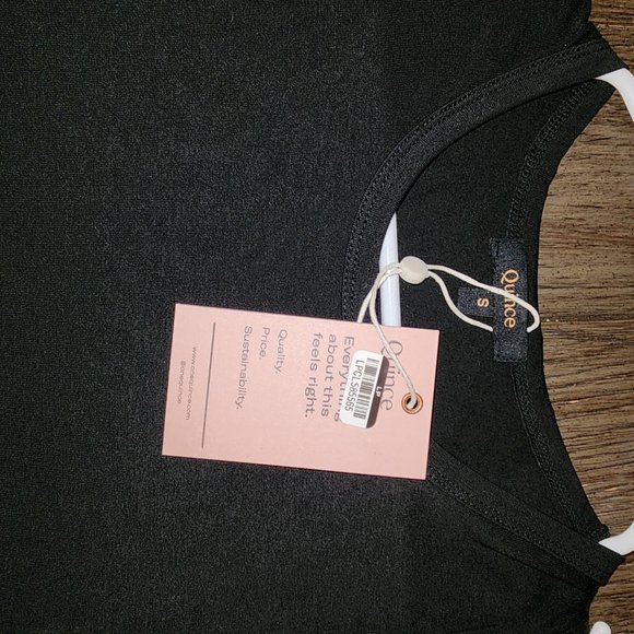 Quince Tencel Jersey Tank Maxi Dress NWT Black Small - Picture 4 of 7